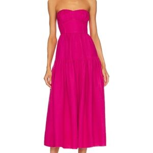 NWT Shona Joy Joanine Midi Dress Size 8